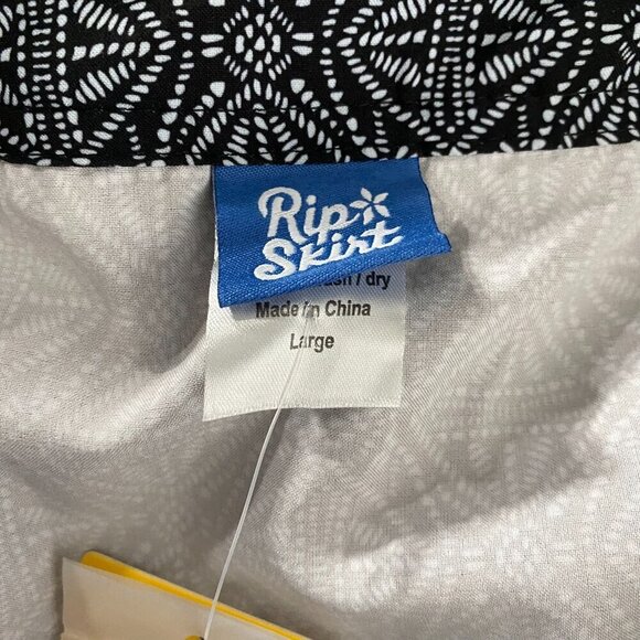 Ripskirt Wrap‎ Skirt Large Black Pearl Batik Printed Polyester Blend NWT SW-1947 - Picture 9 of 10